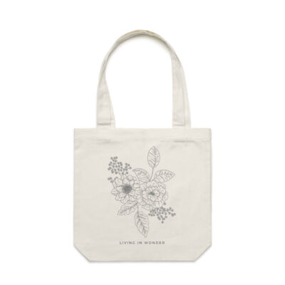 Living in Wonder - Carrie Tote Bag  Thumbnail