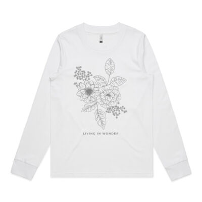 Living in Wonder - Womens Dice Longsleeve Tee Thumbnail