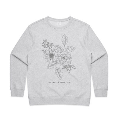 Living in Wonder - Womens Premium Crew Thumbnail
