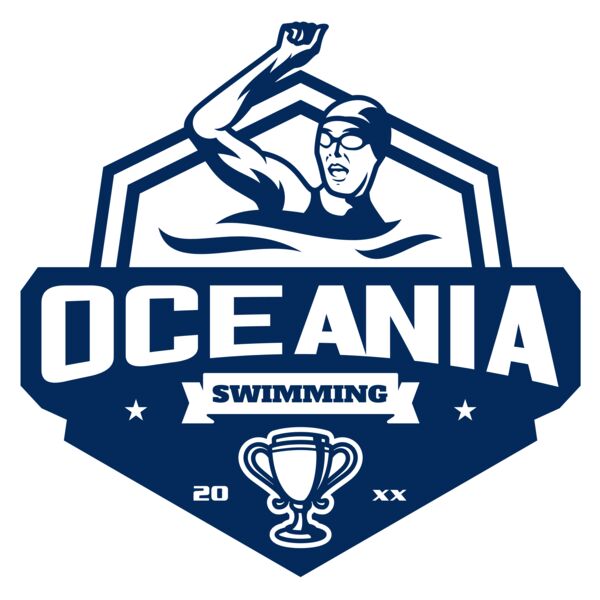 Oceania Swimming logo template Thumbnail